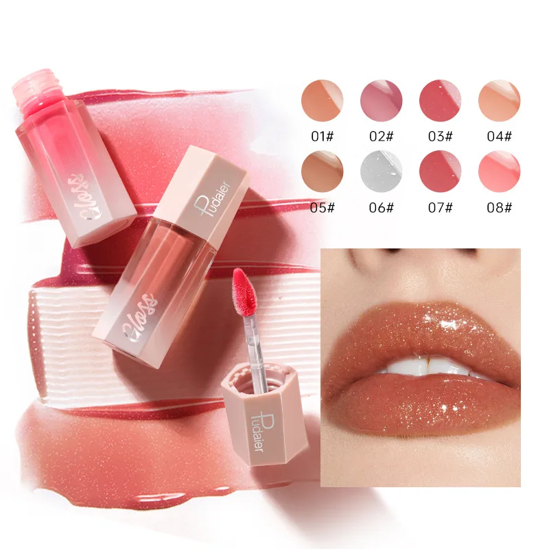 

8 Color Moisturizing Lip Gloss Long Lasting Non-stick Cup Liquid Lipstick Waterproof Non-fading Matte Lip Makeup Cosmetic.