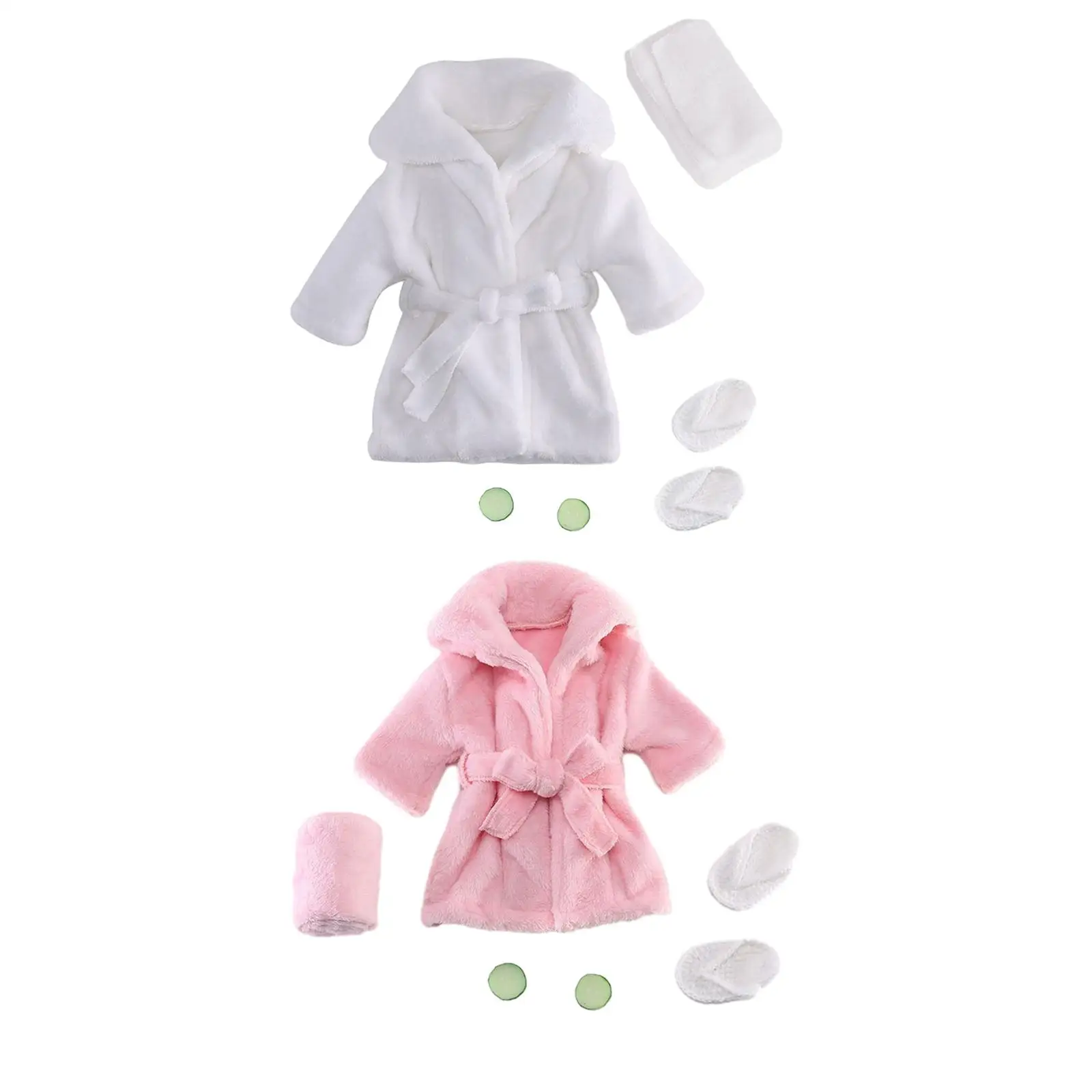 

Newborn Photography Props Bathrobe with Cucumber Slices Bath Towel Outfit Newborn Baby Robe Baby Photoshoot Props Outfits