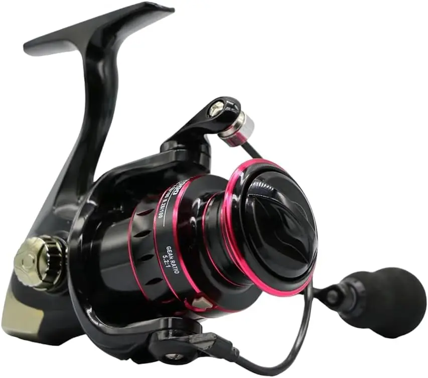 

HJ Fishing Reel 1000 7000 Series 5.2 1 Ratio Anti Reverse Ultralight 17.6 Lbs CNC Aluminum for Pro Rec Fishing
