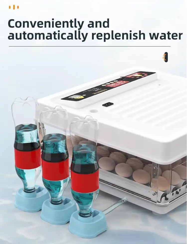Fully Automatic 130 Capacity Egg Incubators Poultry Chicken Duck Quail Incubator Machine Small Egg Incubators view 5