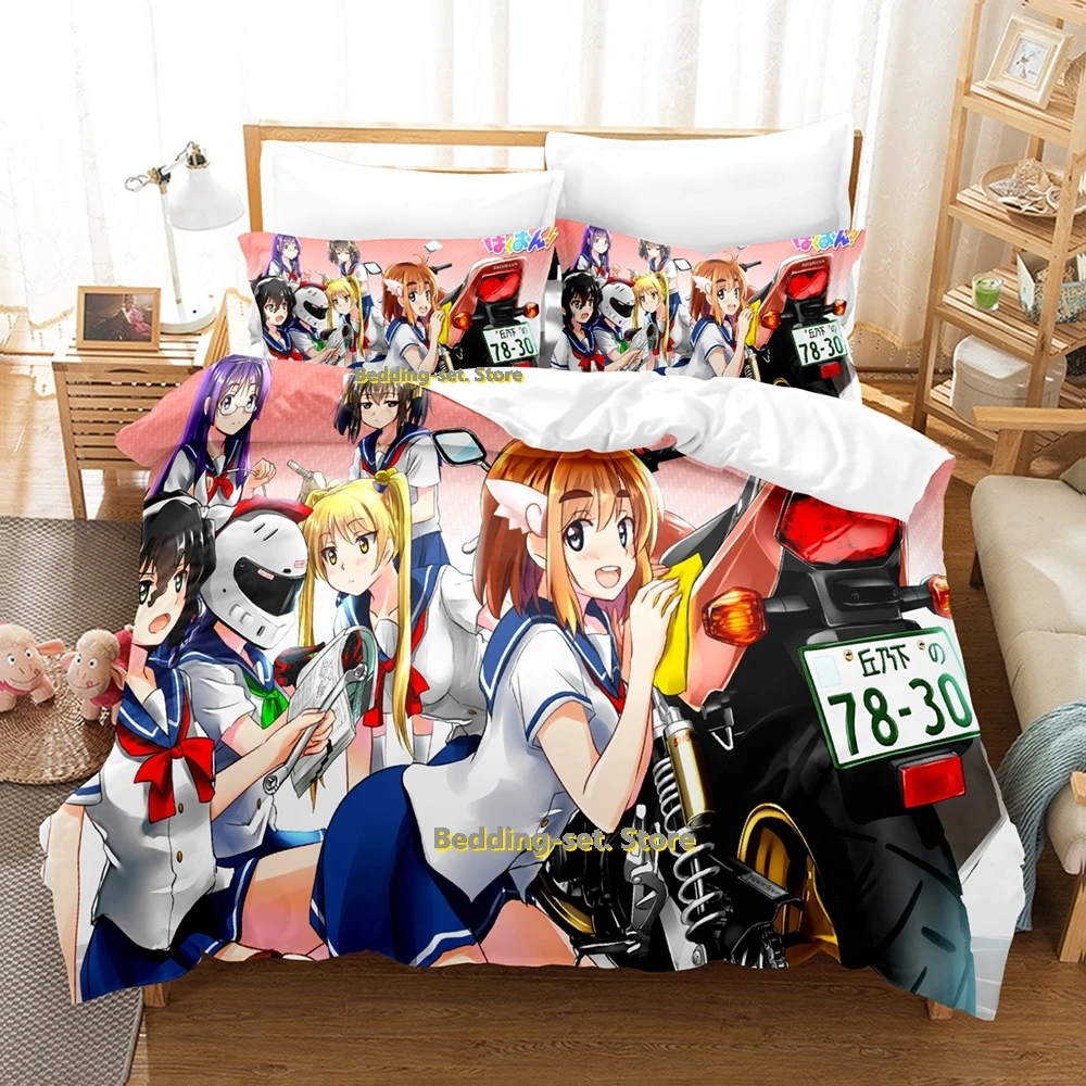 

Bakuon!! Bedding Set Single Twin Full Queen King Size Bed Set Adult Kid Bedroom Duvetcover Sets 3D Print Anime Bed Sheet Set