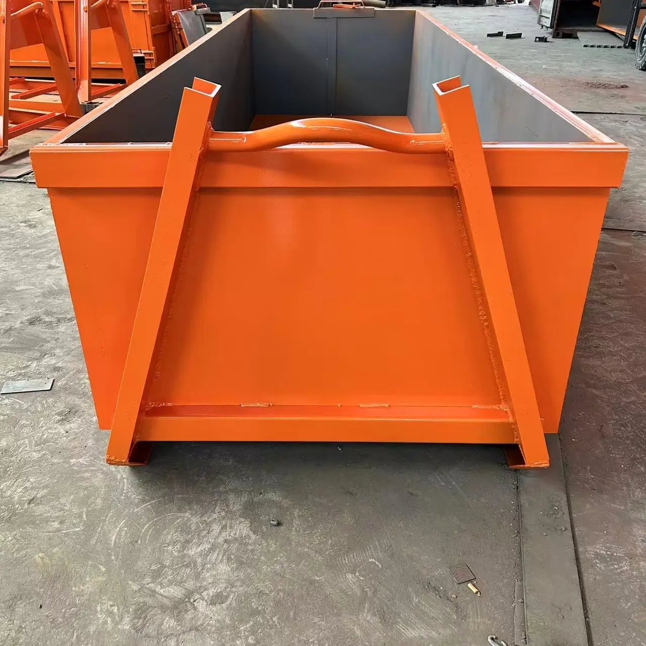 Hook Lift Container with Reinforced Frame for Heavy Waste