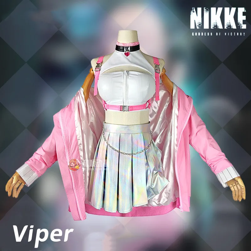 Vivi-Cos Game NIKKE The Goddess Of Victory Viper Cool Sexy Pink Suit Cosplay Women's Costume Activity Party Role Play New S-XL