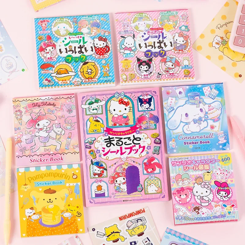 

Anime Kawaii cute girl heart Sanrio Kulome Melody Sticker this big ear dog hand account material reward refrigerator stickers