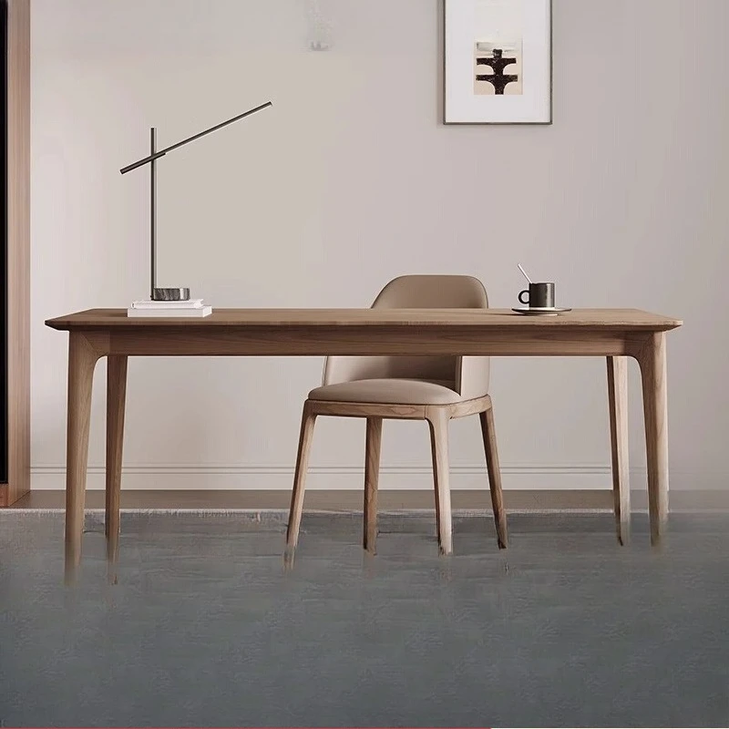 

Xuandis living room large long desk solid wood desk ash wood table one-word long desk study calligraphy table