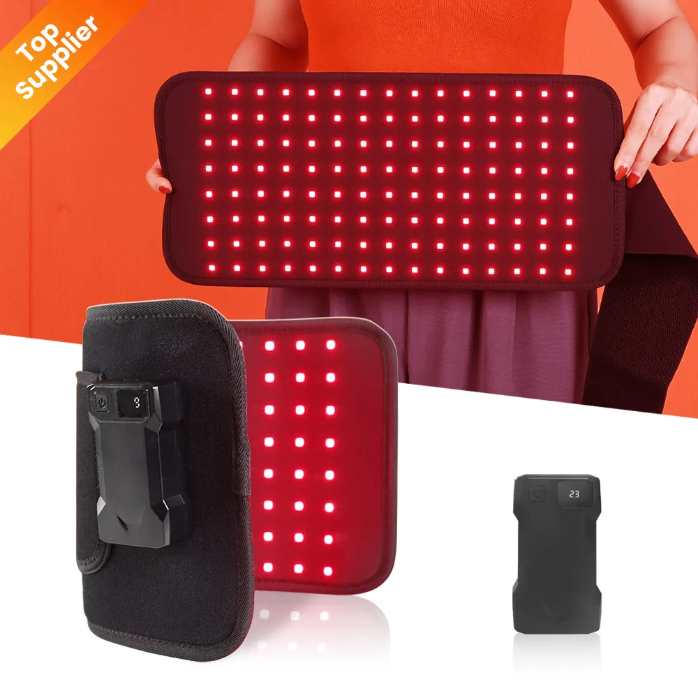 660nm 850nm Led Red Infrared Light Therapy Waist Arm Belt With Battery For Back Shoulder Knee Joints