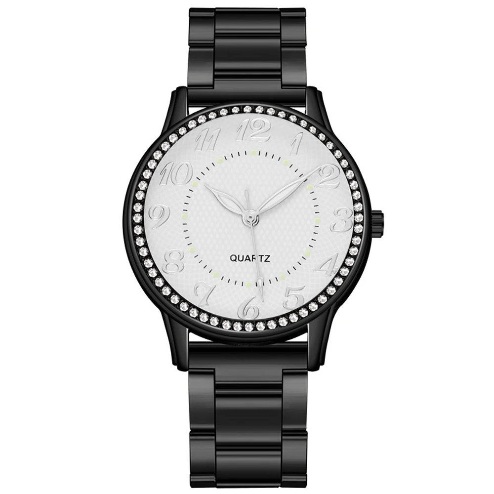 Választékos ruhát Akaszkodik Deréköv rhinestones Kvarc watches  Fényűzés  Karcsat Kvarc watches számára Nők  businessclock relogio feminino