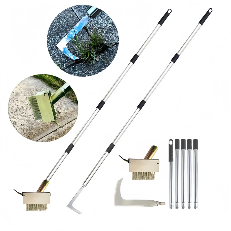 

Stainless Steel Weeder Garden Courtyard Weeding Set Adjustable Portable Ground Seam Weed Removal Tools Hand Weeding Hook