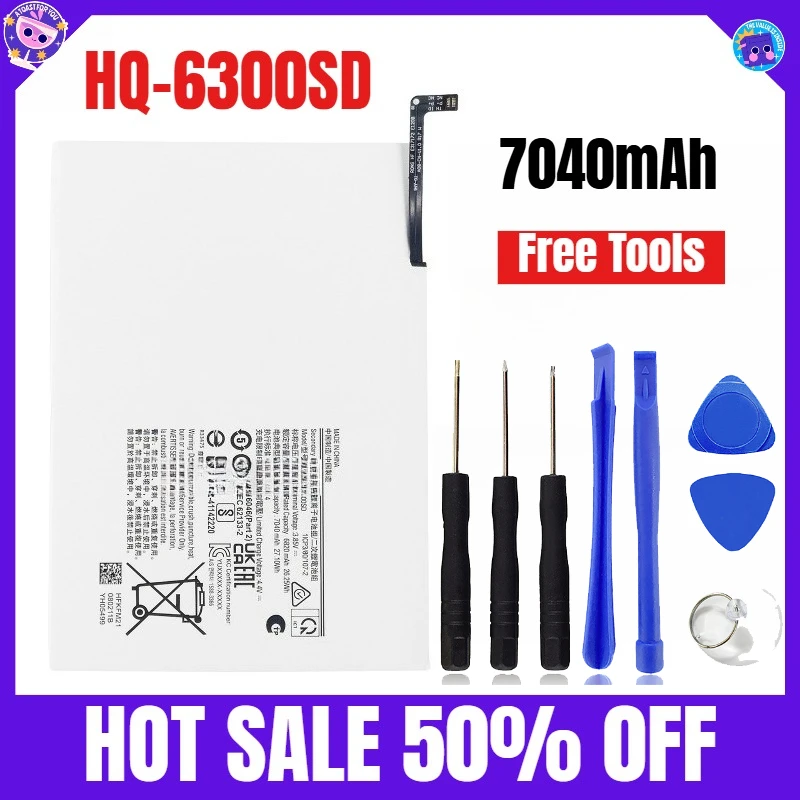 

7040mAh HQ-6300SD Built-in Charging Board for Samsung Galaxy Tab A8 Tablet Battery