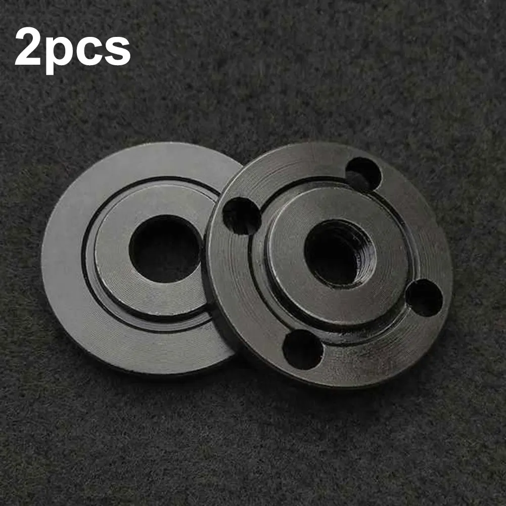 

Thread Angle Grinder Flange 2pcs M14 Nut Set Tools Metal Replacement 14mm Spindle Thread Power Tool Grinders Steel Lock Nuts