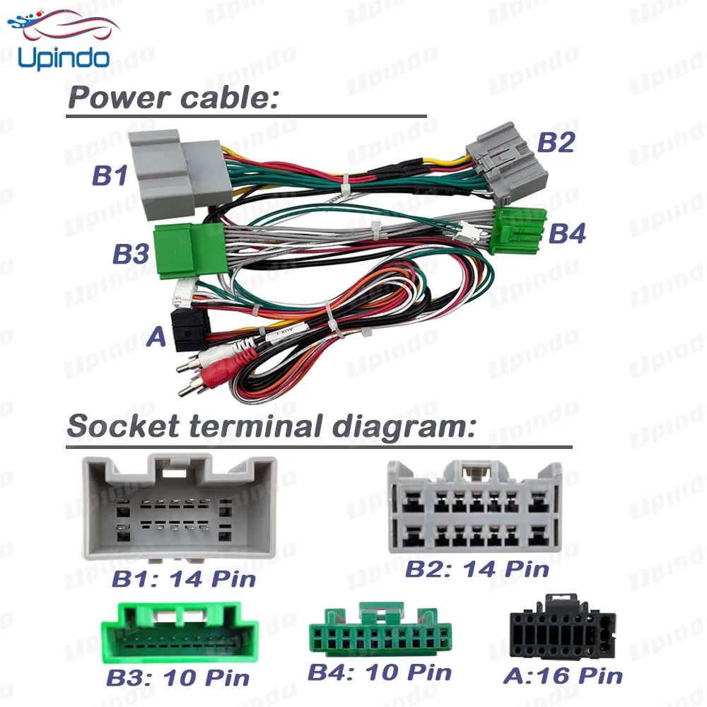 Car Radio Cable with CAN-Bus Box Adapter for Volvo XC90 2004-2013 Wiring Harness Media Player Power Connector Socket