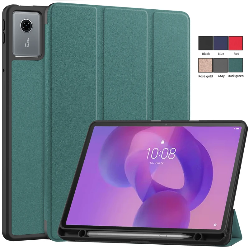 

Coque For Lenovo Idea Tab 11 TB336FU Case With Pen Holder Magnetic Leather Fold Smart Cover For Xiaoxin Pad 11 2025 TB335FC Case