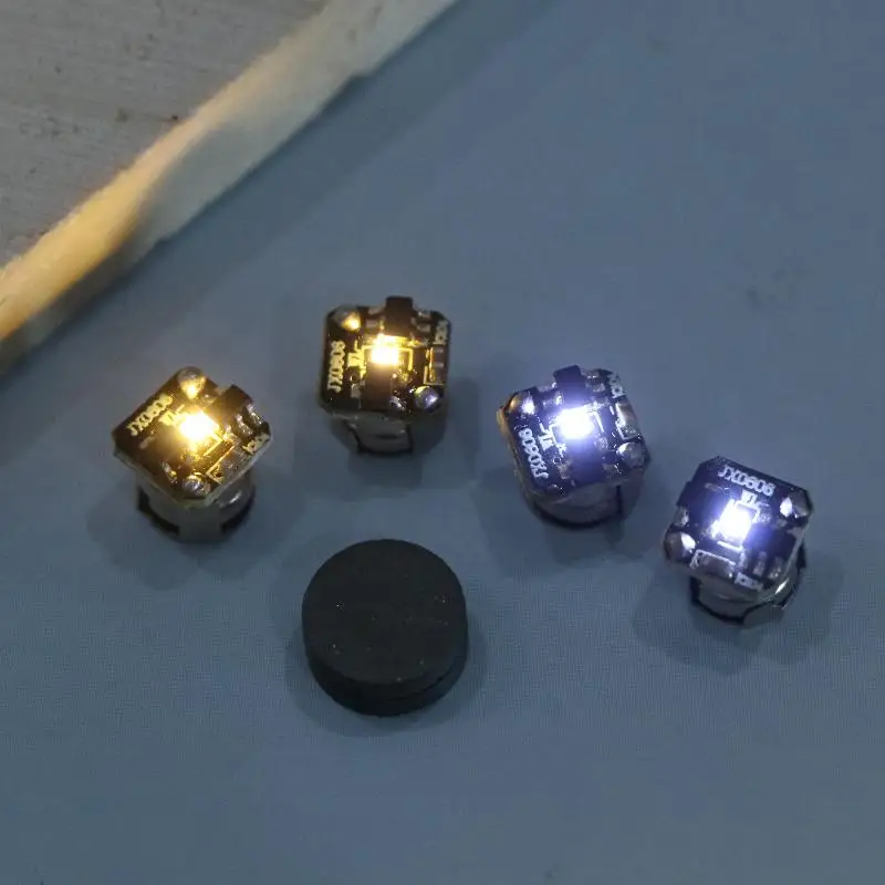 2Pcs LED Light Microwave Magnetic Control Switch Lighting Chip Animation Hand To Do Plus Light Model Toy Wireless Lamp