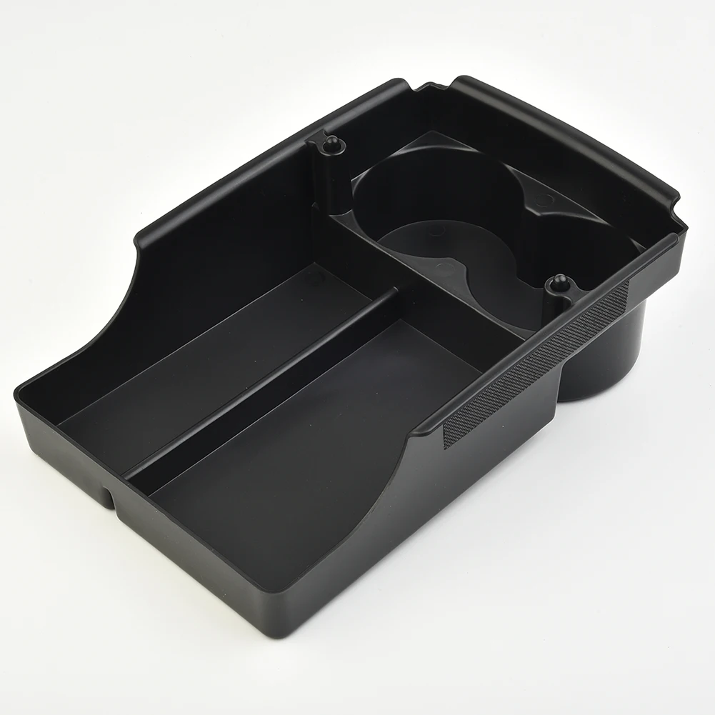 Black Replacement Car Center Console Tray Interior Storage Cup Holder Tidying Organizer Accessories Replace Parts