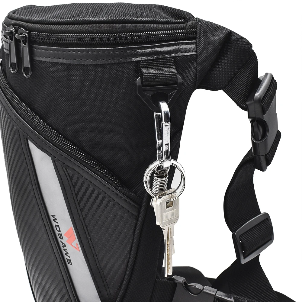 WOSAWE New Men\'s Leg Bag Messenger Shoulder Belt Hip Bum Fanny Waist Pack for Travel Trekking Motorcycle Riding