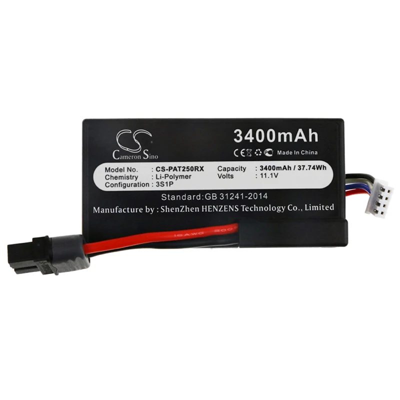 Drones Battery For Parrot PF070250 Disco Capacity 3400mAh / 37.74Wh Color Black Type  Li-Polymer Volts  11.10V