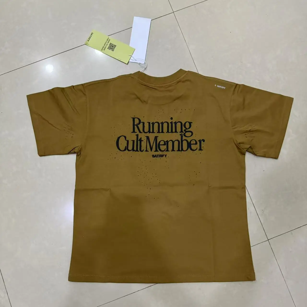 2026 New Realistic Photo SATISFY T-shirt High Quality Men's Women's Retro Piercing Casual Top T-shirt Fast Shipping
