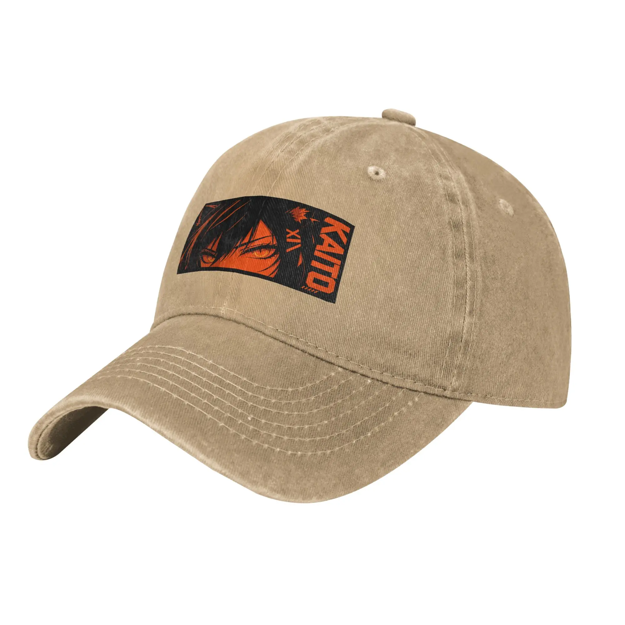 Kaito Neon Eyes Slap Sticker Fashion Baseball Cap  Streetwear Golf Hat Man  Morning Exercise Golf Hat Man