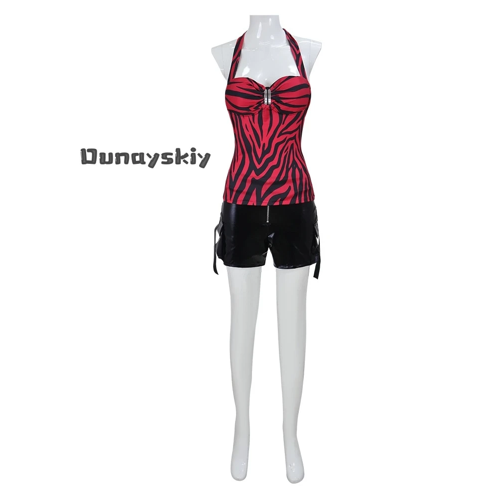 Nikki Cosplay Costume Uniform Halter Top Full Set Punk Character Outfit Halloween Role Play Carnival Party Movie Obsession​ view 3