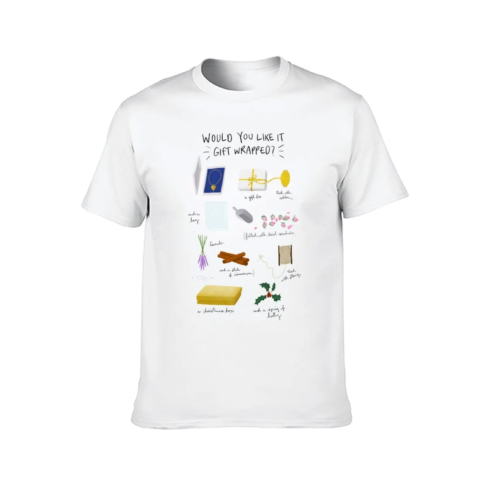 الحب في الواقع - هل تفضل هدية ملفوفة؟ | تي شيرت حبر أسود تي شيرت للرجال تي شيرت جرافيك تي شيرت رجالي مصمم تي شيرت #2