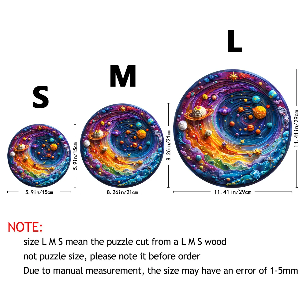 لغز خشبي للبالغين والأطفال ، كوكب الفضاء ، لغز على شكل غير منتظم ، ألعاب لعبة عائلية ، أفضل هدية