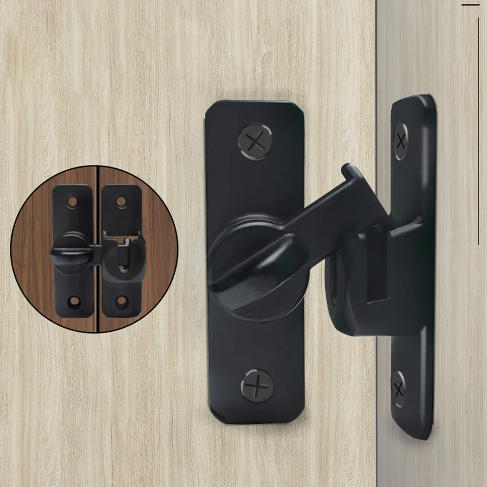 

1PC Door Latch Home Security Latch Bolt Zinc Alloy 90/180Degree Easy Install Lock Bathroom Sliding Door Bolt Latch Hardware