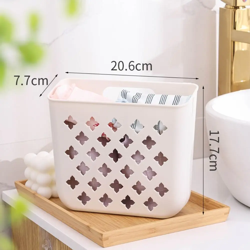 Foldable Laundry Basket Large Capacity Wall Mounted Dirty Clothes Basket Convenient to Use Blue Color Clothing Storage Basket