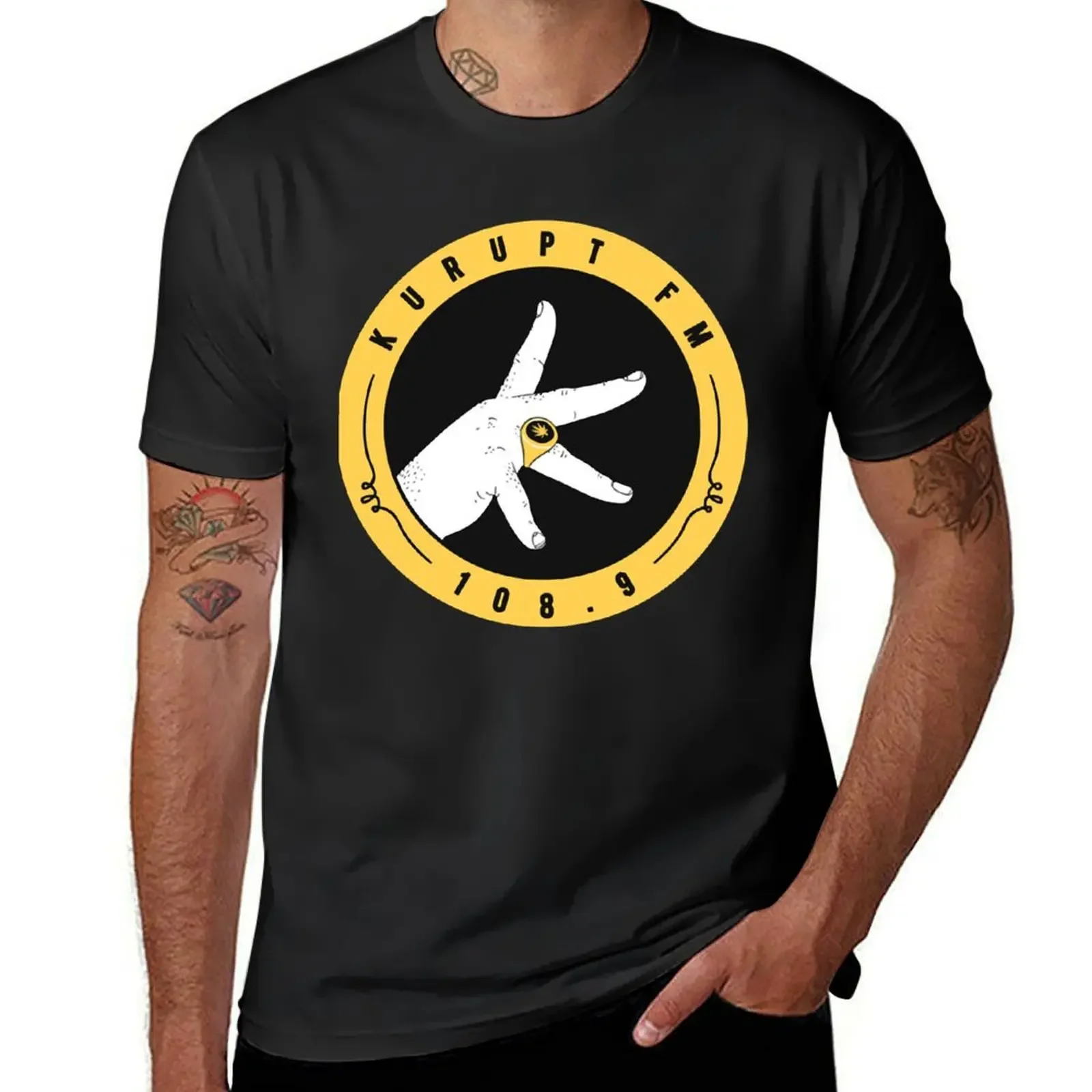 BEST SELLER - Kurupt FM Logo T-Shirt boys animal print designer shirts basketball graphic tees graphic shirts men clothing