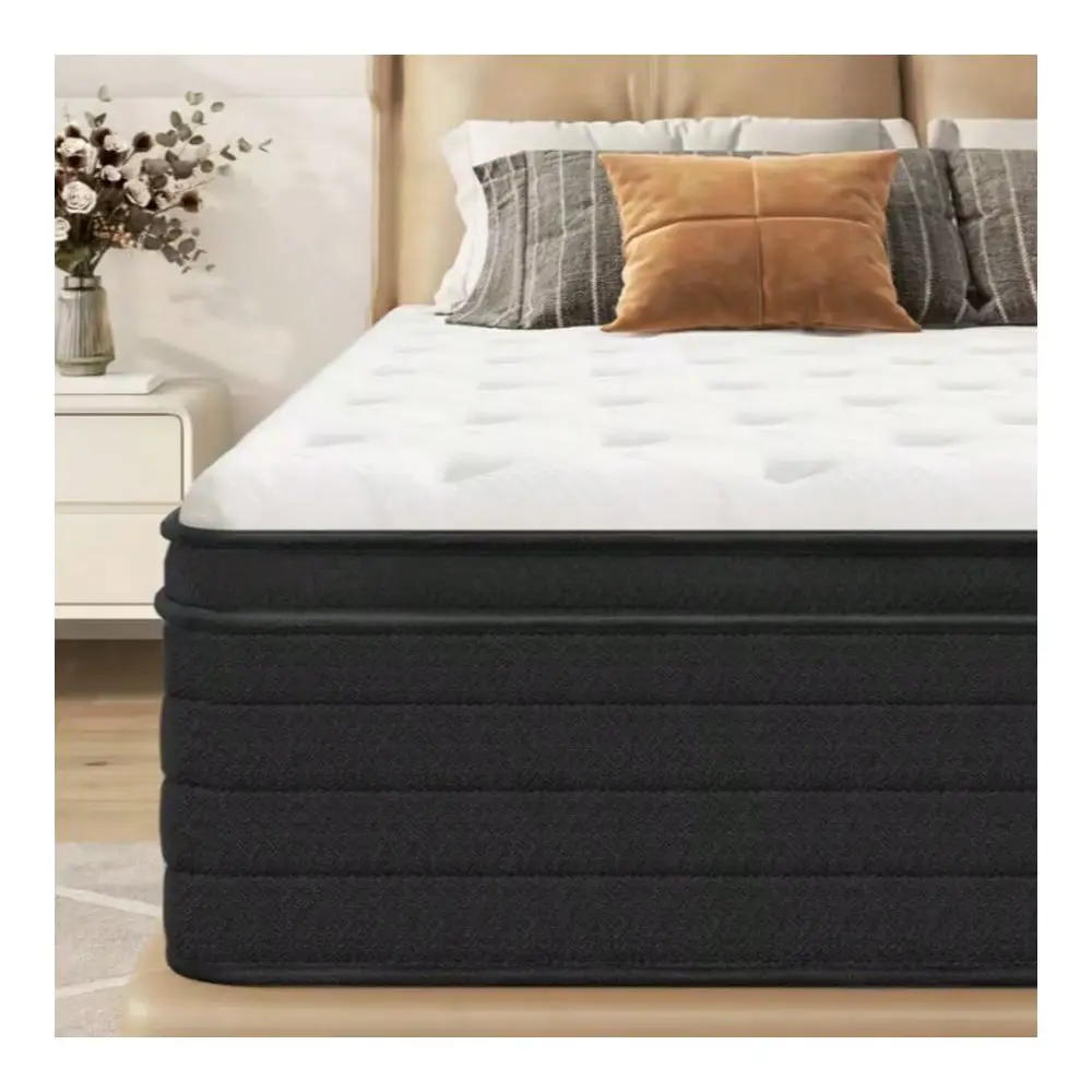 10 Hybrid Mattress With Gel Memory Foam, Individual Pocket Spring Medium Firm Mattress, Twin, Full, Queen, King Bed Mattress In