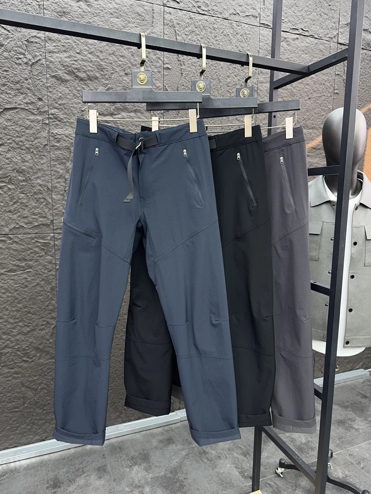 

Qui Dry водонепроницаемые мужские повседневные брюки Pred Glue, весна-лето, тонкие прямые брюки, однотонные дышащие брюки