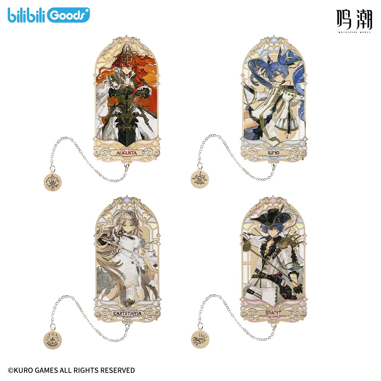 Official Wuthering Waves Cosplay Brant Cartoon characters from video games Metal bookmarks Halloween presents
