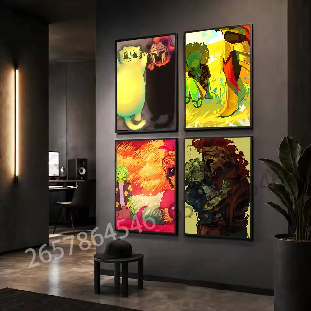 Cute Chibi S-SFAWTDE Wall Art Poster Print Wall Decor for Living Room Bedroom Home Decoration
