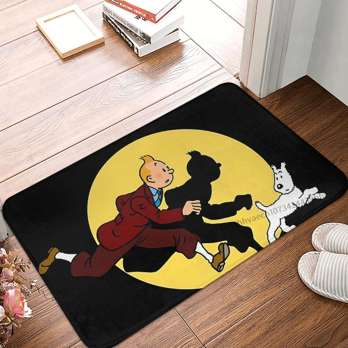 Tin Tin Anime Bathroom Mat Smart Man Doormat Kitchen Carpet Outdoor Rug Home Decoration