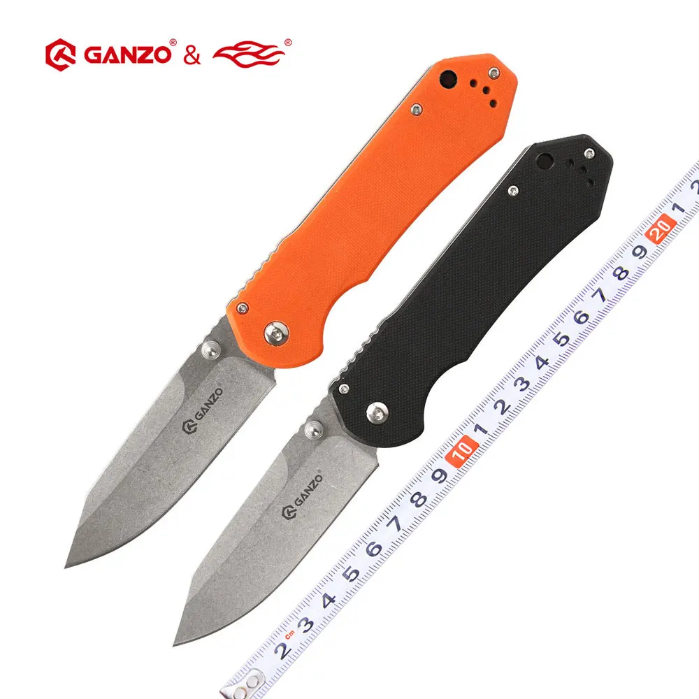 Ganzo G7452 G7452P FBKNIFE Firebird F7452 58-60HRC  440C G10 or Carbon Fiber Handle Folding Knife Outdoor Survival Camping Tool