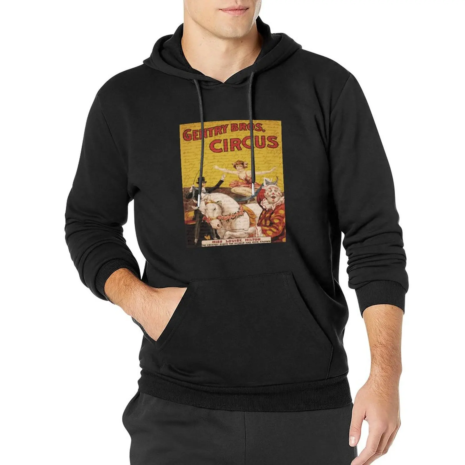 Vintage circus Pullover Hoodie men's sweat-shirt autumn hoodie