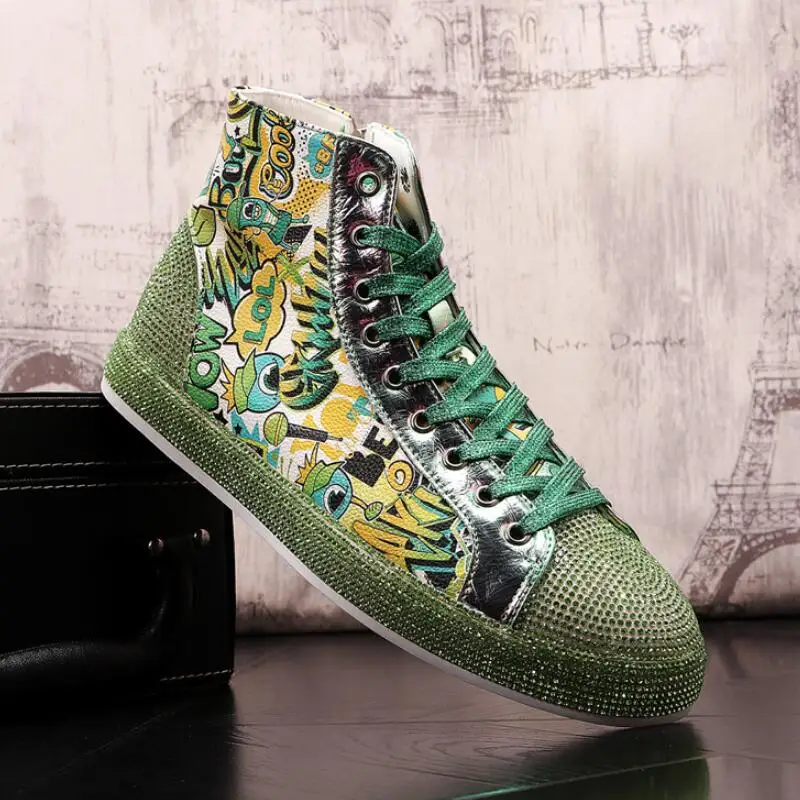 جديد الرجال عالية أعلى الكي دريل الكتابة على الجدران مجلس روح الth e شاب انبهار اللون الجلود منخفضة أعلى حذاء كاجوال A8