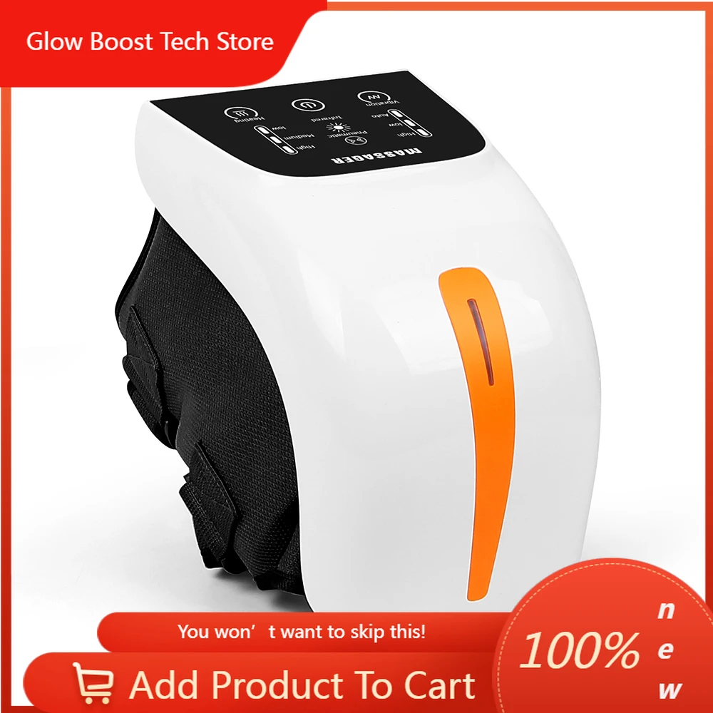

NYArthritis Pain Relief Knee Joint Massage Machine Smart Kneading Vibration Hot Compress Knee Massager with Heat