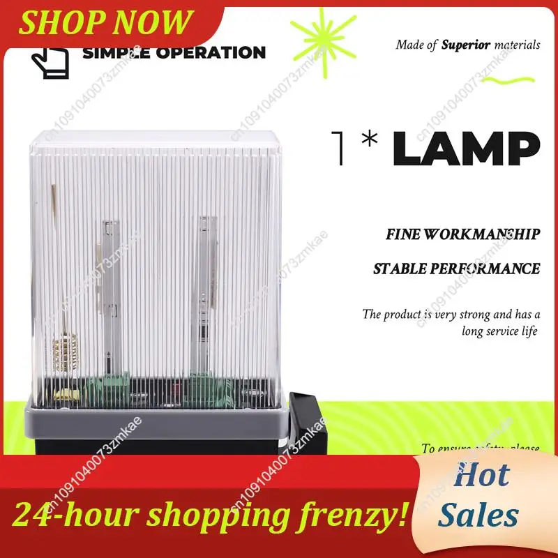 Daily Sale Security Protection Led Flash Blinking Strobe Warning Light 12V-265V AC DC Gate Door Lamp