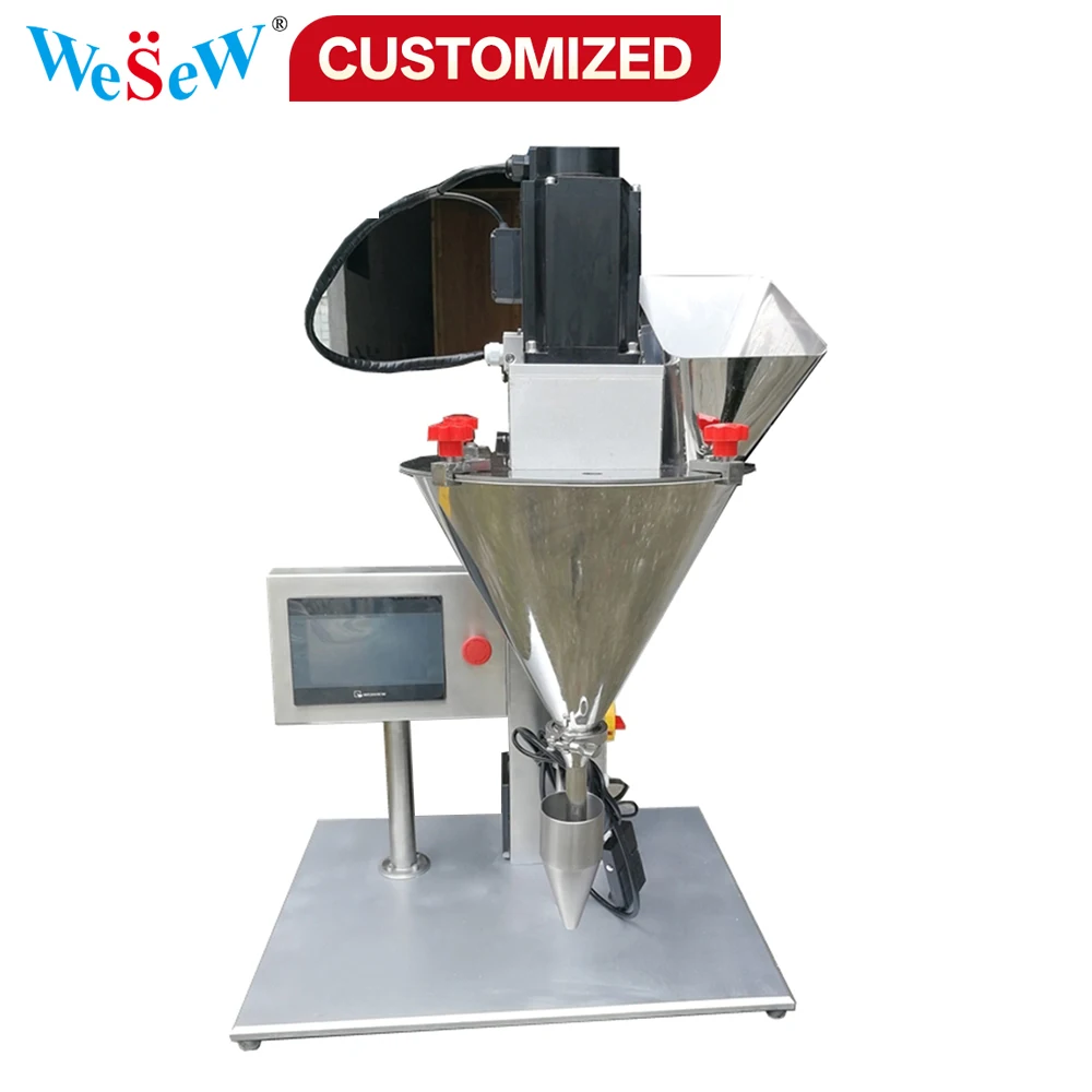 Customized Desktop Auger Powder Filling Machine Semi-automatic Small Powder Dosing Equipment For Flour Milk Coffee Spice