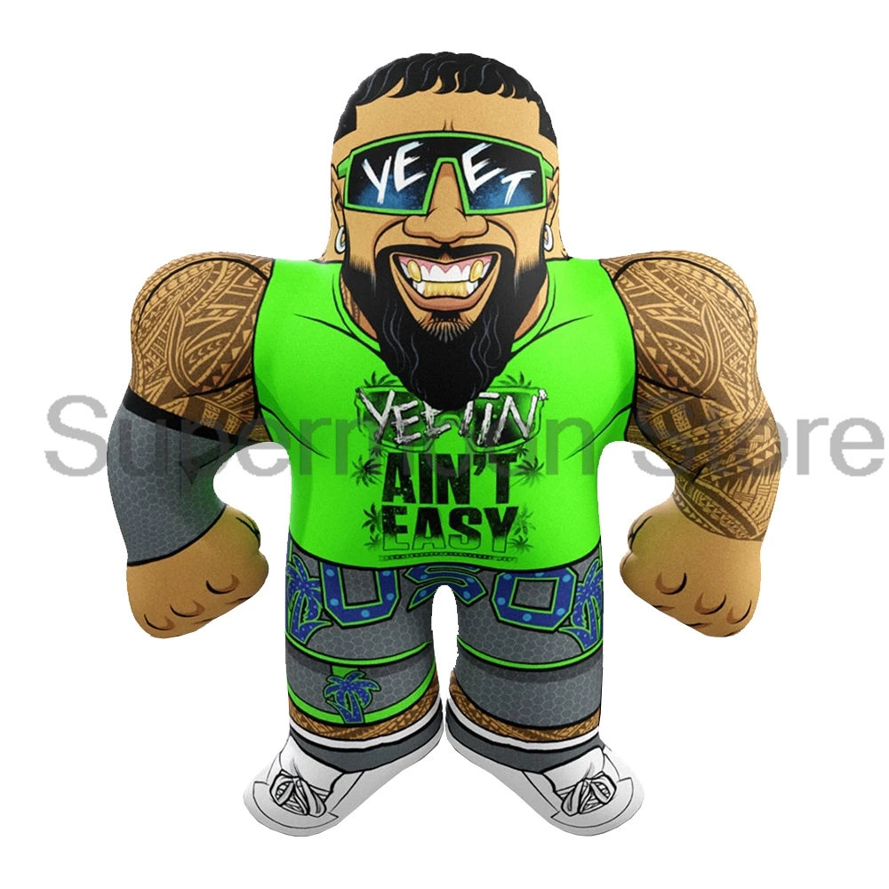 

Jey Uso Yeetin' Ain't Easy Big Shots Pillow Cartoon Character 3D Soft Stuffed Toy Sofa Cushion Home Decoration