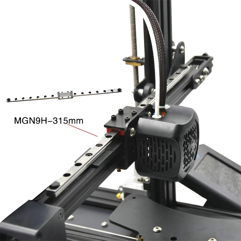 for Ender3 Upgrade- X-AXIS Linear MGN9H 315MM Linear Guide with Backplane Fixing For Ender3/Ender3 V2 Dropship