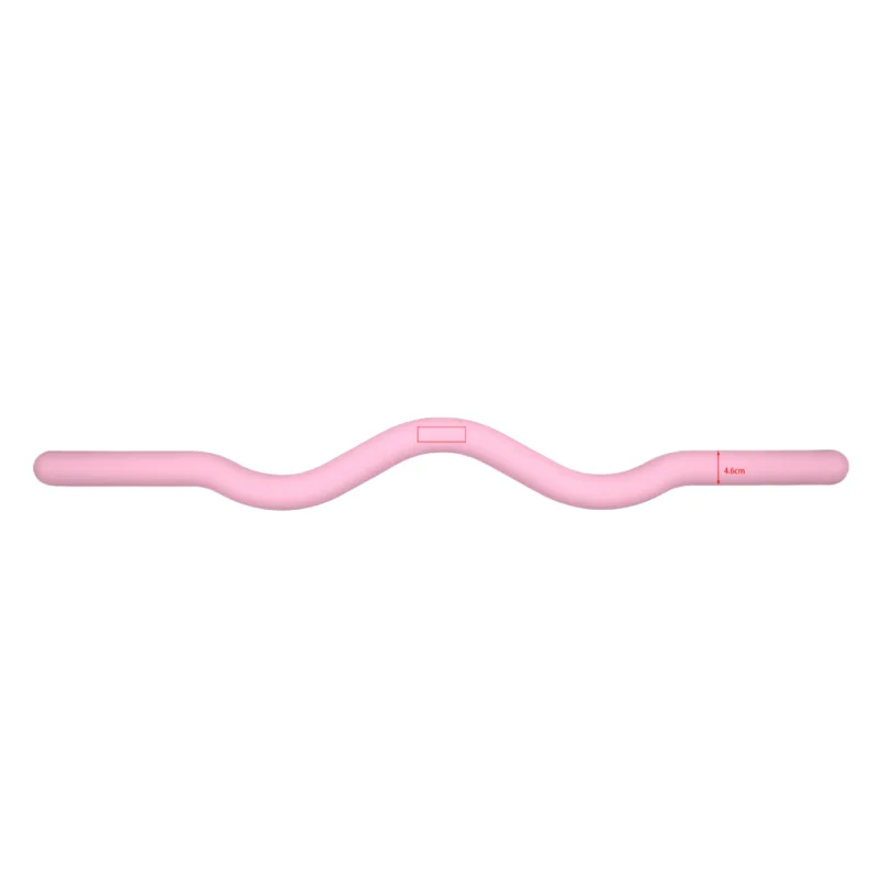 شريط الحديد متعدد الوظائف بوزن 25 رطلًا، بيلاتيس لليوجا واللياقة البدنية والتدريب على حافة السيليكون للرياضة والترفيه