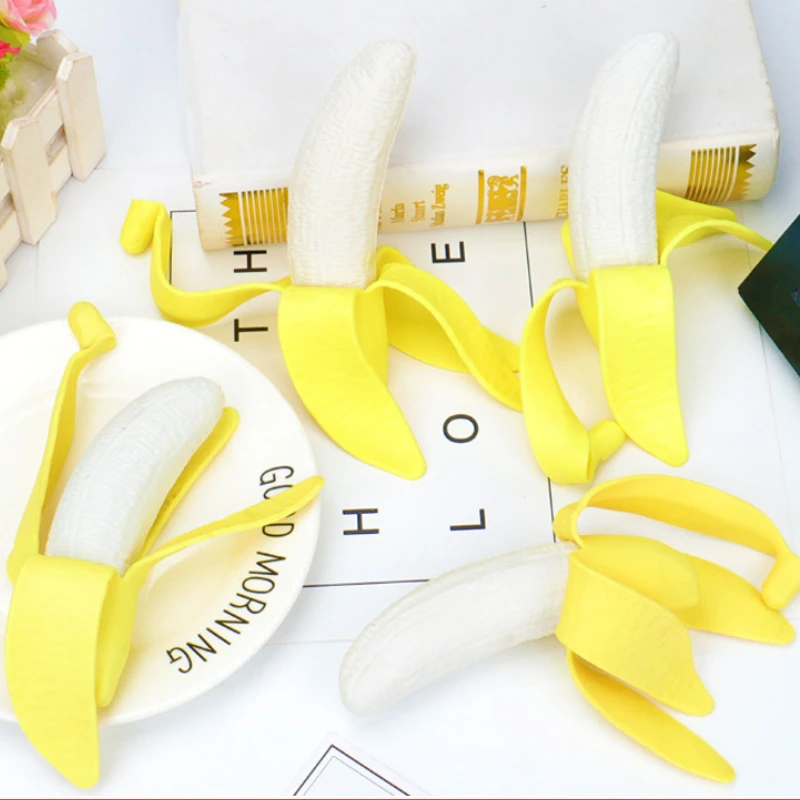 Simulation Peel Banana New Decompression Vent Pinch Pinch Whole Toys Slow Rise Squeeze Toys Fun Decompression Toys