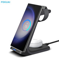 Wireless Charger for Samsung 3 in 1 Charging Station for S23 Ultra/S22 Ultra/S21/Z Flip 5/Fold 5/Buds, for Galaxy Watch 6/5 Pro