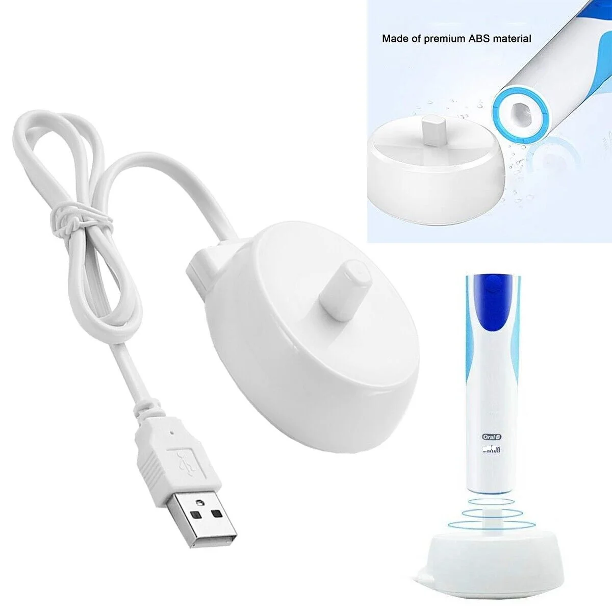 USB Base for Braun Oral B Toothbrush Charger Electric Toothbrush Charging Cradle