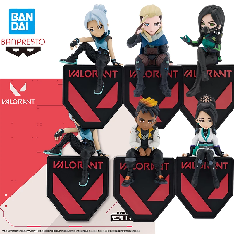 

In stock BANPRESTO VALORANT Jett Sage Phoenix Sova Viper Monitor Top Figure Model Toy Gift