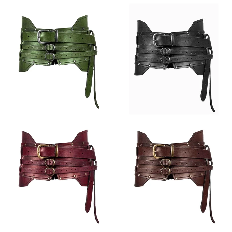 

Medieval Style Waist Belt for Adult Ladies Dress Corset Fashion Unisex Waist Strap with Alloy Buckle for Prom Party