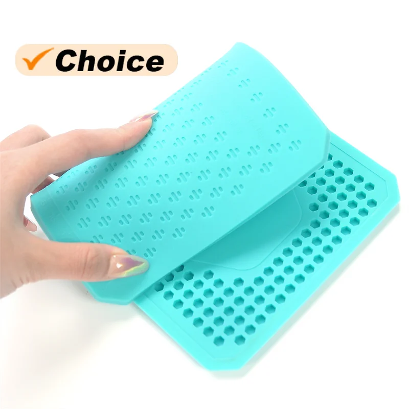TE-715 225*136mm High Temperature Resistant Silicone Insulation Pad for Mobile Phone Film Application Anti-slip Working Mat