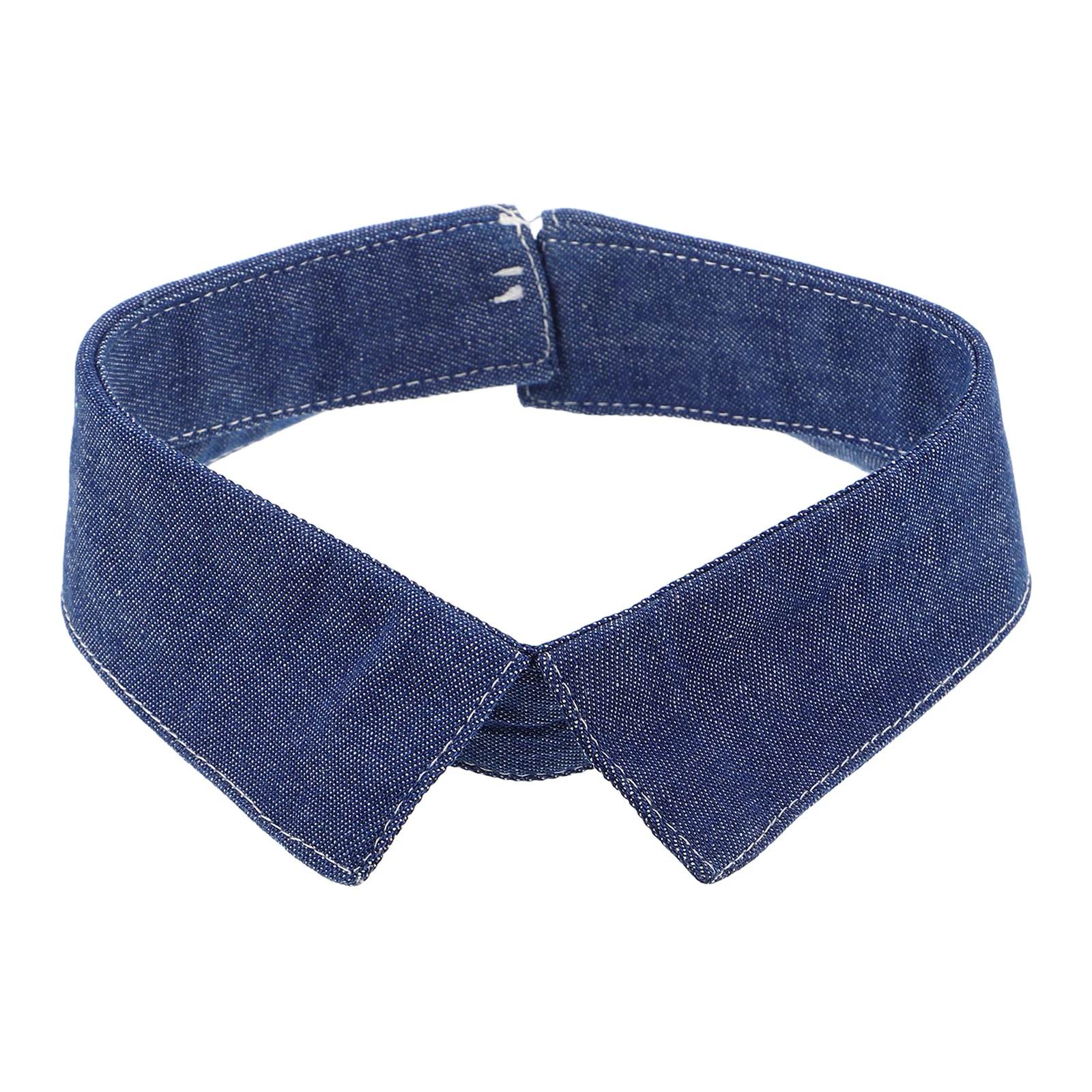 

Detachable Denim Collar Fake Blouse Choker Removable Fashion Dickey Lapel Accessory for Sweaters Top False Shirt Collar