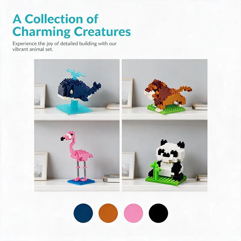 Mini Animal Building Block Ornaments Souvenir 14+ Years Board Game Entertainment Gifts